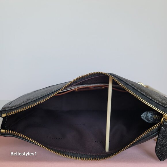 COACH Chaise Pebbled Leather Crossbody Bag- Black color🎈$238. - Picture 14 of 16
